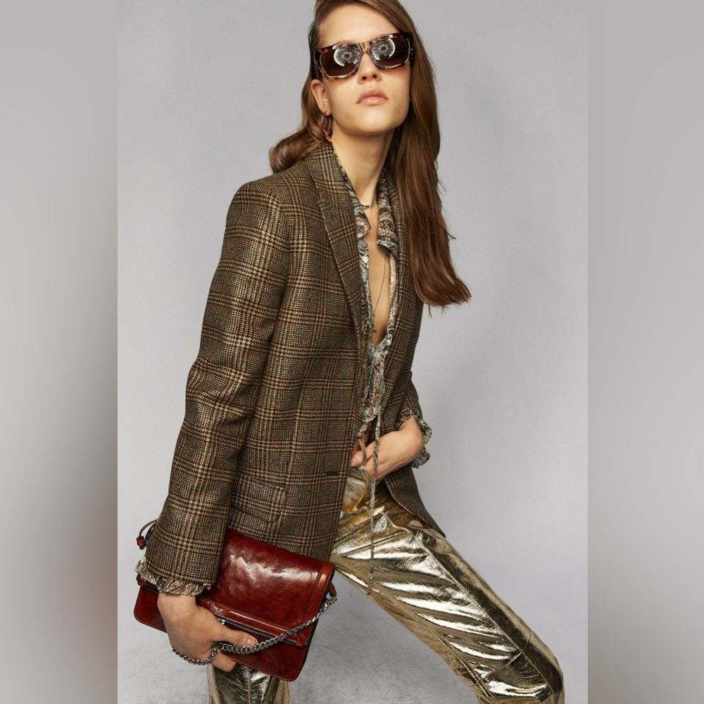 New $798 Zadig Voltaire Viva Car Jacket Blazer